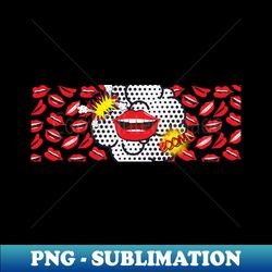 boom pop art lips - signature sublimation png file - stunning sublimation graphics