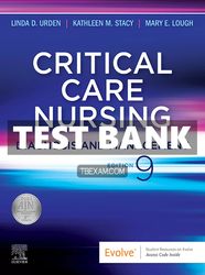 test bank critical care nursing 9th edition urden