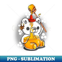 honey bear - png transparent digital download file for sublimation - create with confidence