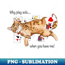 solitaire kitty - exclusive sublimation digital file - perfect for personalization