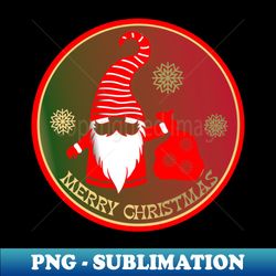 merry christmas santa xmas season - modern sublimation png file - unleash your creativity