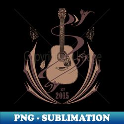 Est 2015GuitaristAcousticClassicAesthetic - Digital Sublimation Download File - Add a Festive Touch to Every Day