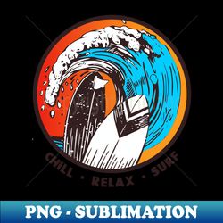 summer surf chill relax - trendy sublimation digital download - instantly transform your sublimation projects