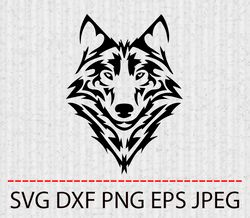 wolf svg,png,eps cameo cricut design template stencil vinyl decal tshirt transfer iron on