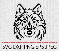 wolf svg,png,eps cameo cricut design template stencil vinyl decal tshirt transfer iron on