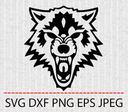 wolf svg,png,eps cameo cricut design template stencil vinyl decal tshirt transfer iron on