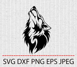 wolf svg,png,eps cameo cricut design template stencil vinyl decal tshirt transfer iron on