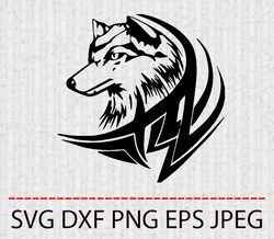 wolf svg,png,eps cameo cricut design template stencil vinyl decal tshirt transfer iron on