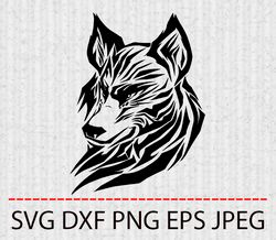 wolf svg,png,eps cameo cricut design template stencil vinyl decal tshirt transfer iron on