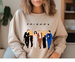 friends sweatshirt, friends group hoodie, friends characters