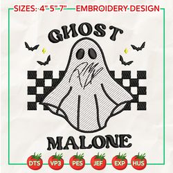 famous ghost character embroidery design, spooky vibes embroidery machine file, spooky halloween embroidery design, instangt download