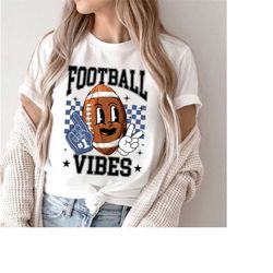 retro football vibes shirt, fall  football shirt, football shirt, sports mom shirt