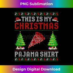 This is My Christmas Pajama Pizza Ugly Sweater Funny Tank T - Bespoke Sublimation Digital File - Ideal for Imaginative Endeavors