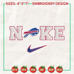 nike nfl buffalo bills logo embroidery design, nike nfl logo sport embroidery machine design, famous football team embroidery design, football brand embroidery, pes, dst, jef, files