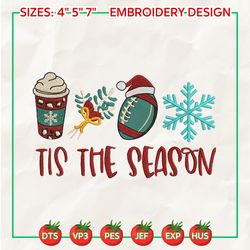 tis the season embroidery designs, christmas embroidery designs, christmas latte embroidery, hand drawn embroidery designs