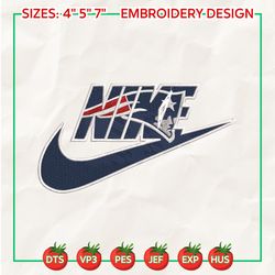 nike nfl new england patriots logo embroidery design, nike nfl logo sport embroidery machine design, famous football team embroidery design, football brand embroidery, pes, dst, jef, files