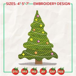 christmas tree embroidery designs, christmas embroidery designs, merry xmas embroidery designs, mini embroidery design