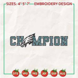 super bowl champion logo embroidery design, nfl philadelphia eagles football logo embroidery design, famous football team embroidery design, football embroidery design, pes, dst, jef, files