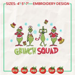 green monster squad embroidery design, movie christmas embroidery machine file, happy christmas embroidery design for shirt, christmas 2023 embroidery file, green monster
