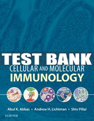 test bank for cellular and molecular immunology all chapters