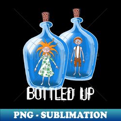 bottled up - digital sublimation download file - enhance your apparel with stunning detail