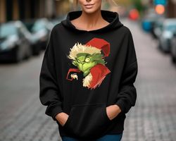 Grinch Merry Christmas Hoodie, Christmas Grinch Unisex Tee Sweatshirt