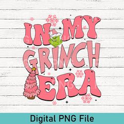 retro grinch era png, in my grinch era download, boujie era png, christmas png, trending christmas, christmas party png