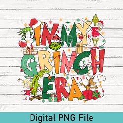 vintage in my grinch era png, grinchmas png, christmas family png, very merry christmas party png, christmas trip png