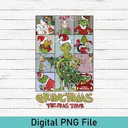 cute christmas the eras tour png, grinchmas png, 90's vintage movie png, concert christmas gift png, xmas eras tour png