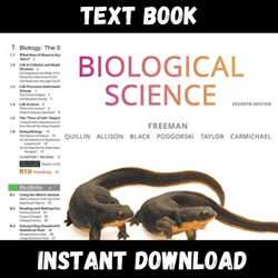 textbook of biological science 7th edition instant download