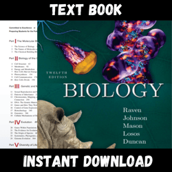 textbook of biology 12th edition instant download