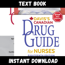 textbook of davis's drug guide for nurses eighteenth edition instant download