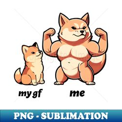 fitness couple  funny dog design - exclusive png sublimation download - revolutionize your designs