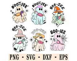 6 bundle boo-jee svg ,boo jee ghost png , boo jee png , funny halloween ghost stanley tumbler inspired ghost