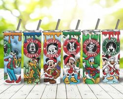 6 files bundle baby mickey and friends christmas star coffee 3d inflated sublimation tumbler design 20 oz digital tumble