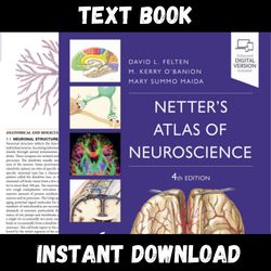 textbook of netter's atlas of neuroscience netter basic science 4th edition instant download