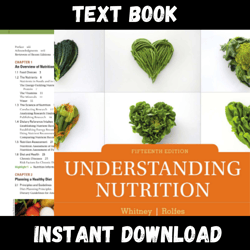 textbook of understanding nutrition standalone book 15th edition instant download