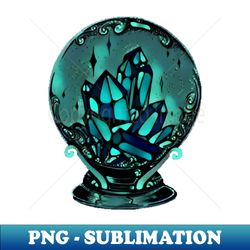 glowing magick crystal ball - modern sublimation png file - fashionable and fearless