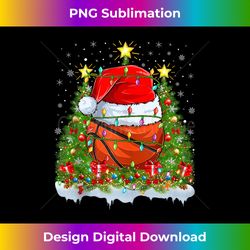 lighting xmas tree decoration santa basketball christmas tank - eco-friendly sublimation png download - reimagine your sublimation pieces