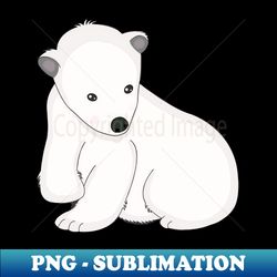 playful polar bear - sublimation-ready png file - stunning sublimation graphics