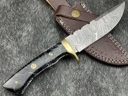 custom handmade damascus steel skinning knife camping knife hunting knife