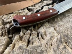 custom handmade damascus steel blade machete knife - hunting knife - camping