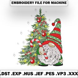 christmas gnome embroidery files, winter gnomes machine embroidery, santa gnome embroidery files