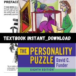 textbook for the personality puzzle eighth edition pdf | instant download