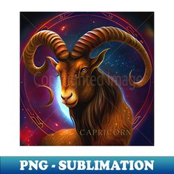 zodiac sign capricorn - fantasy illustration of capricorn - exclusive sublimation digital file - stunning sublimation graphics