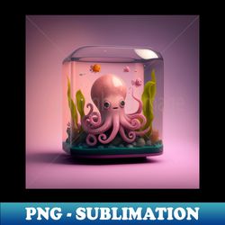 baby octopus - sublimation-ready png file - fashionable and fearless