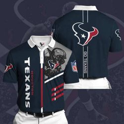 houston texans 37 polo shirt: personalized nfl apparel - show ultimate team spirit!