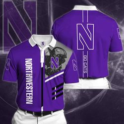 custom northwestern wildcats polo shirt - size 56: elevate your style!