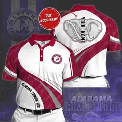 shop exclusive alabama crimson tide polo shirt at 66 design: customize now!