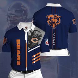 custom chicago bears polo shirt: personalized nfl fan gear - show your team spirit!